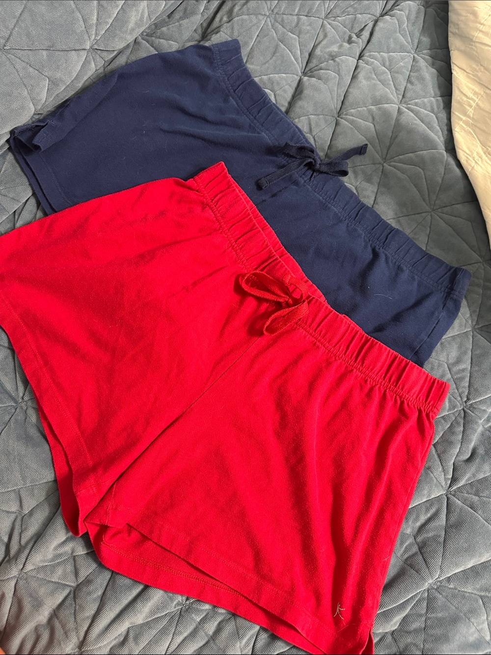 Danskin Now Navy and Red Colorblock Shorts